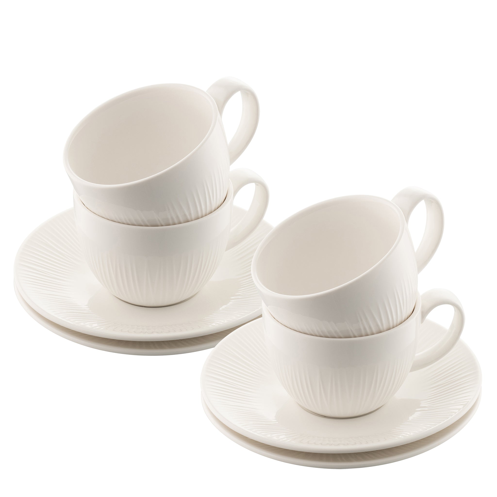 Belldine Living Erne Teacup & Saucer Set of 4