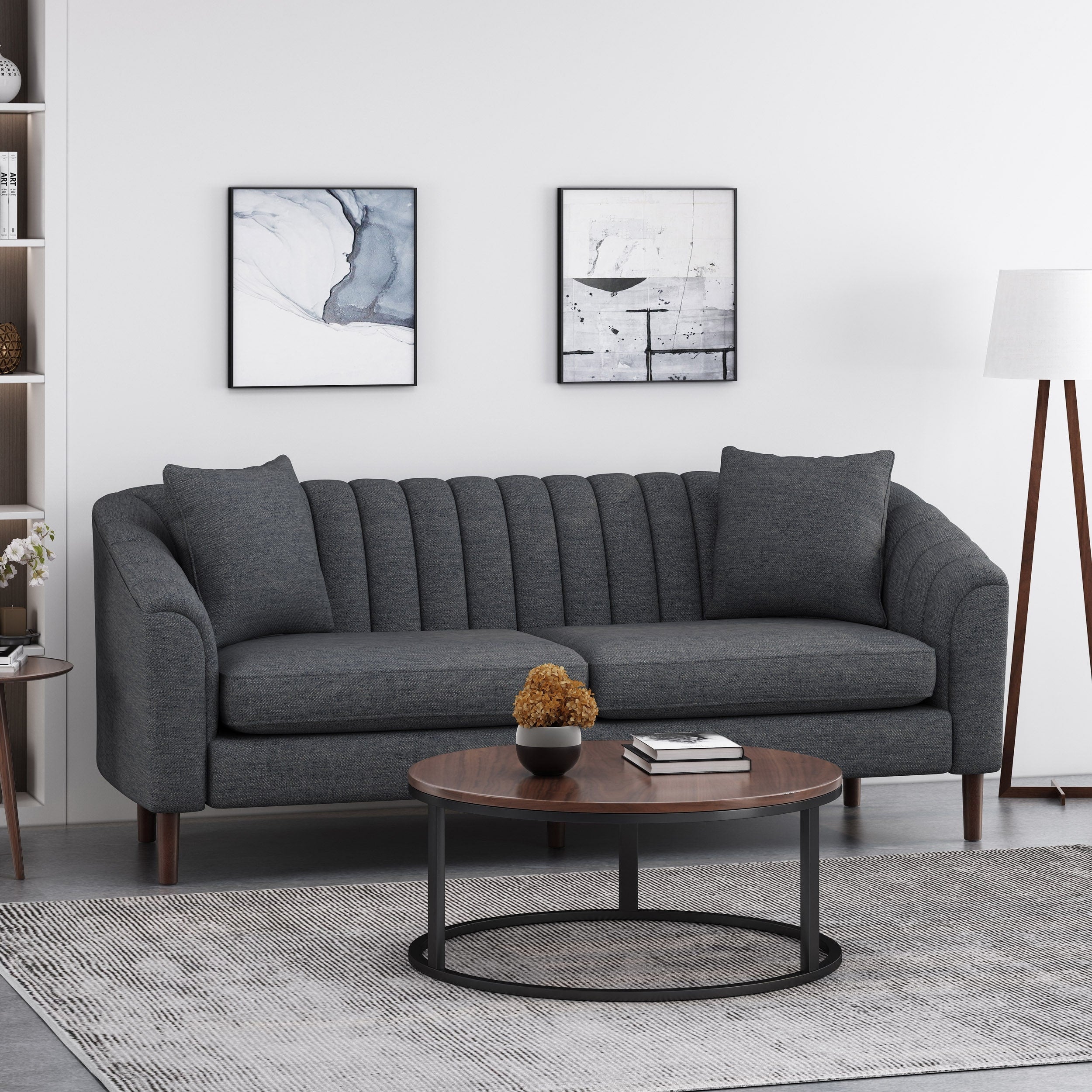 Ansonia Channel-tufted Sofa by Christopher Knight Home