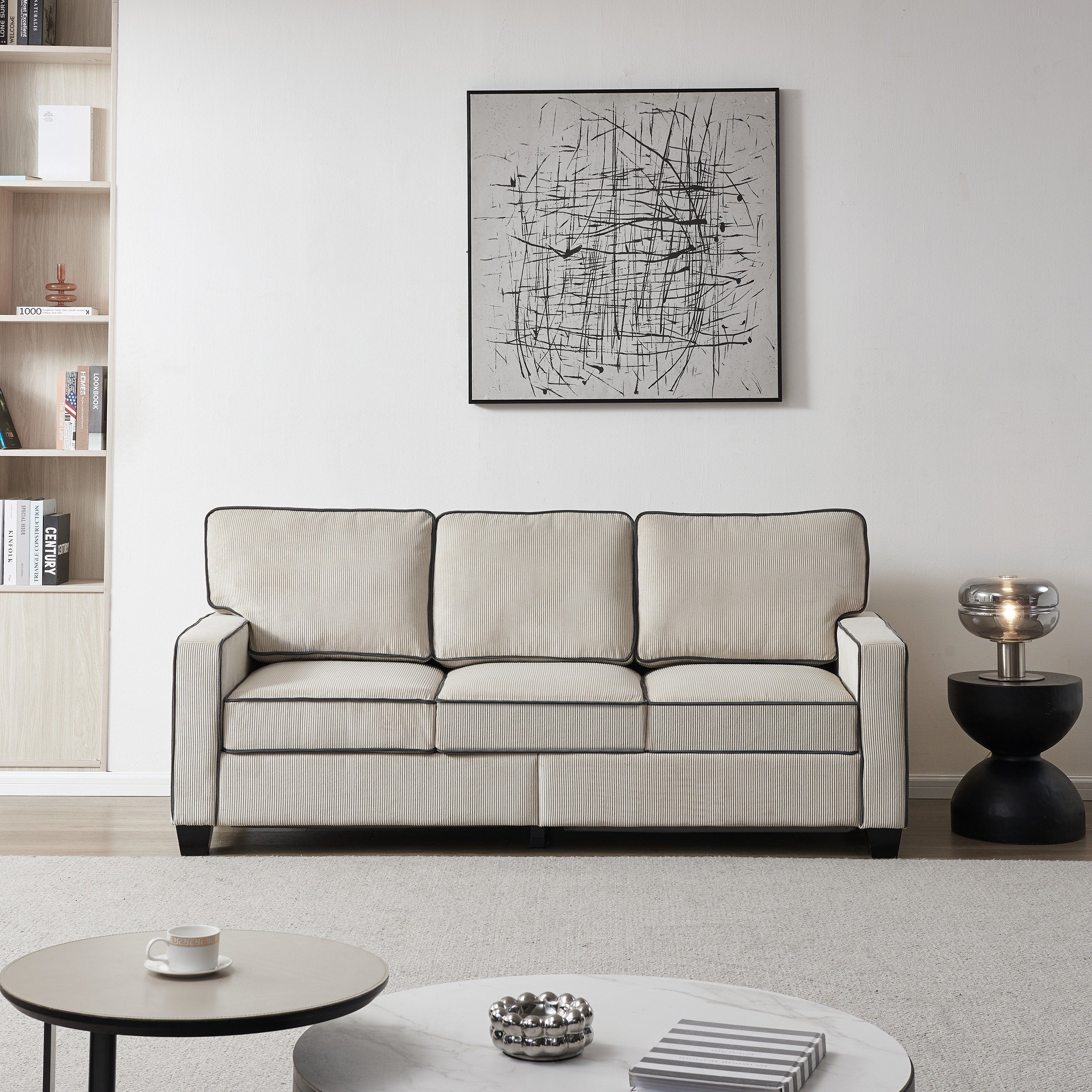 Corduroy Sofa with Removable Storage - Modern Living Spaces
