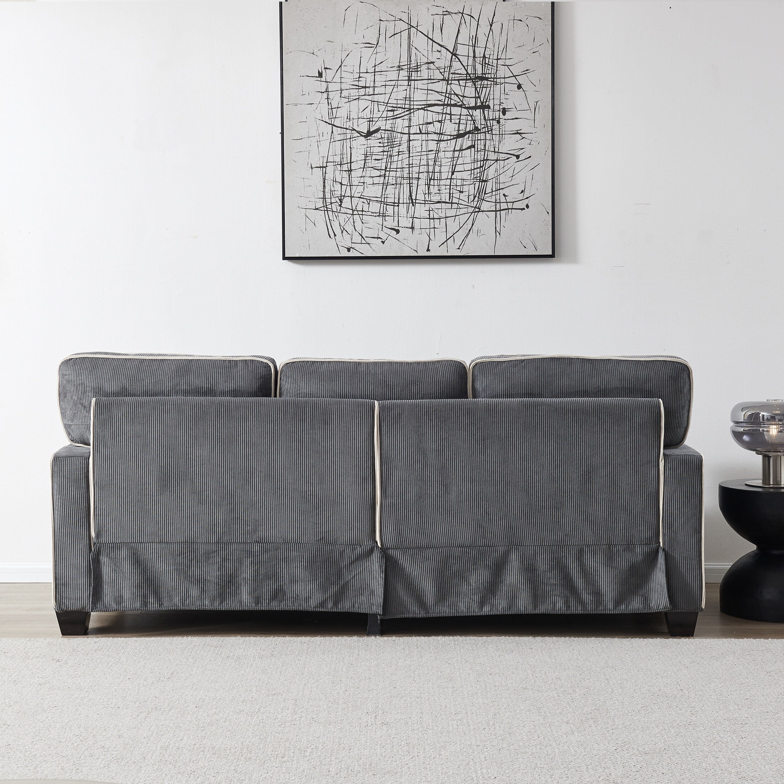 Corduroy Sofa with Removable Storage - Modern Living Spaces
