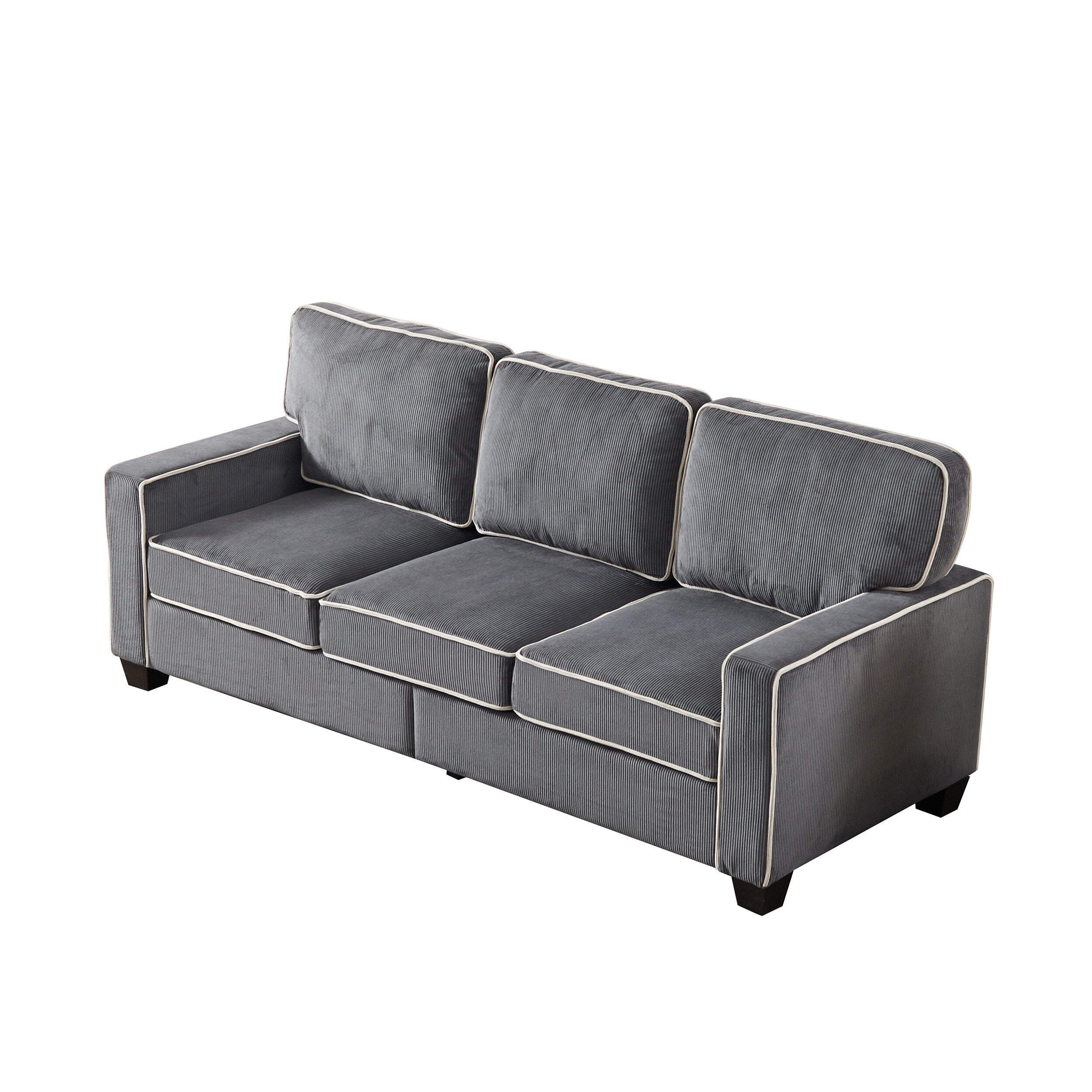 Corduroy Sofa with Removable Storage - Modern Living Spaces