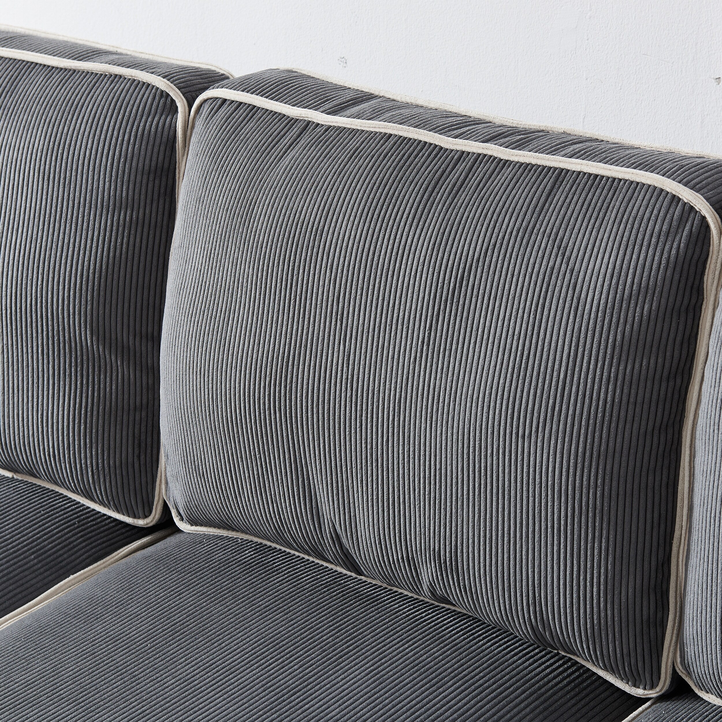 Corduroy Sofa with Removable Storage - Modern Living Spaces