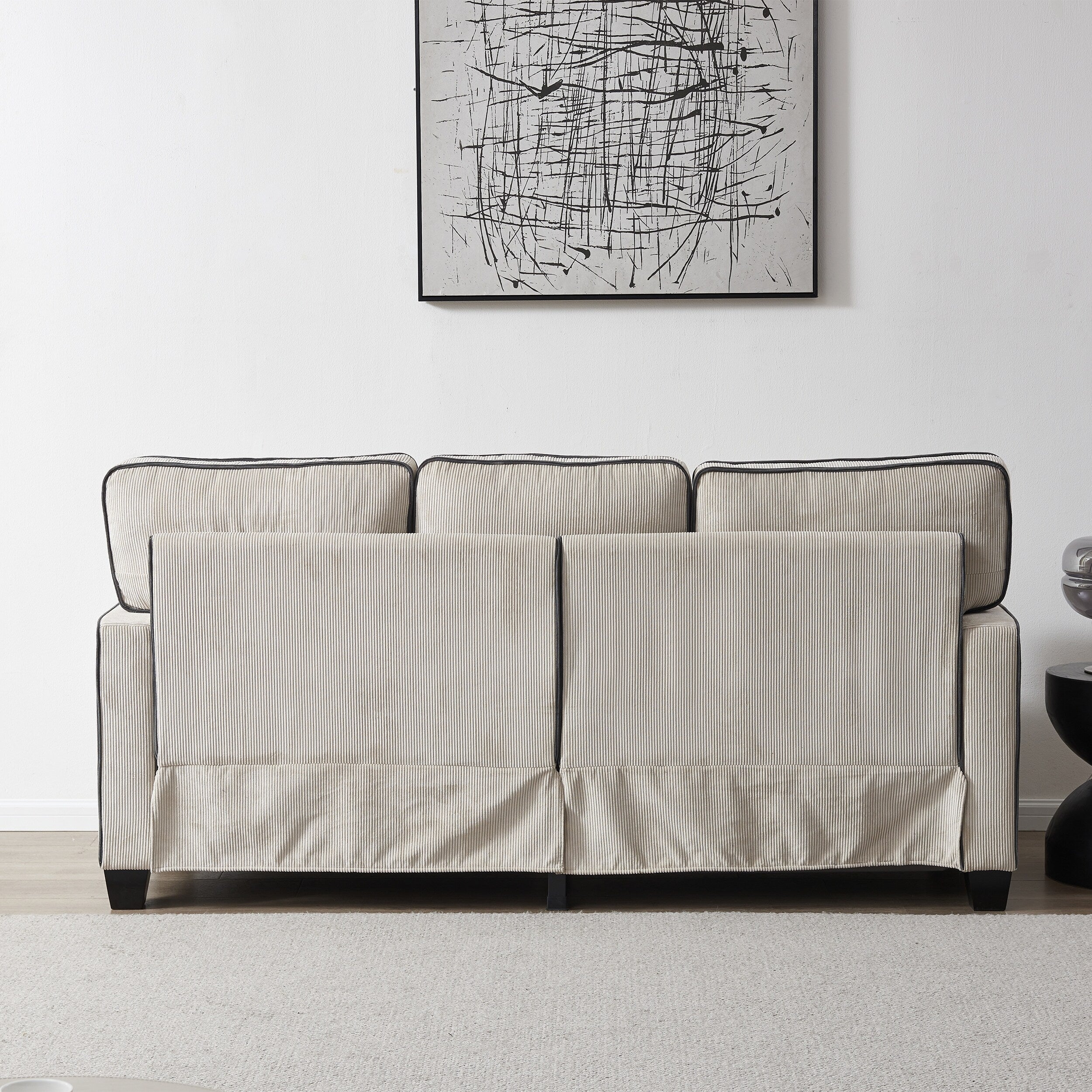 Corduroy Sofa with Removable Storage - Modern Living Spaces