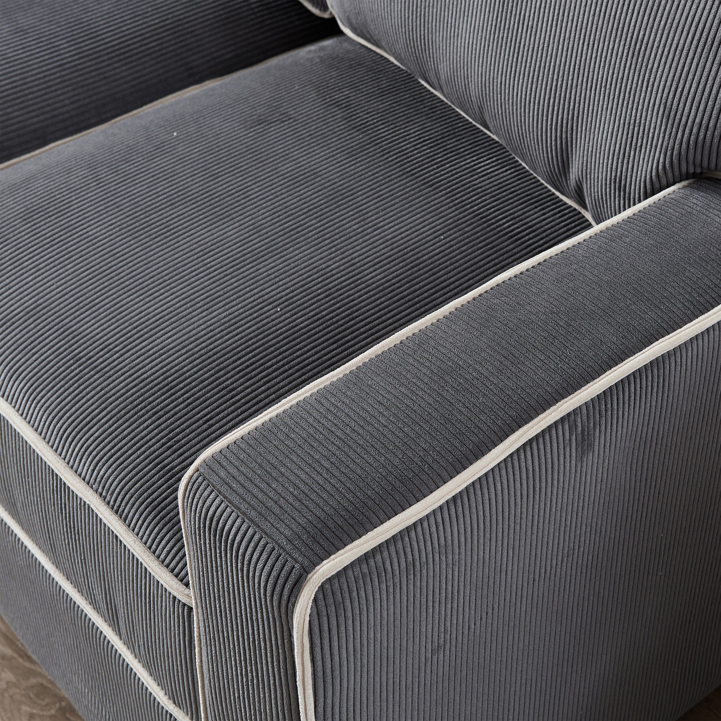 Corduroy Sofa with Removable Storage - Modern Living Spaces