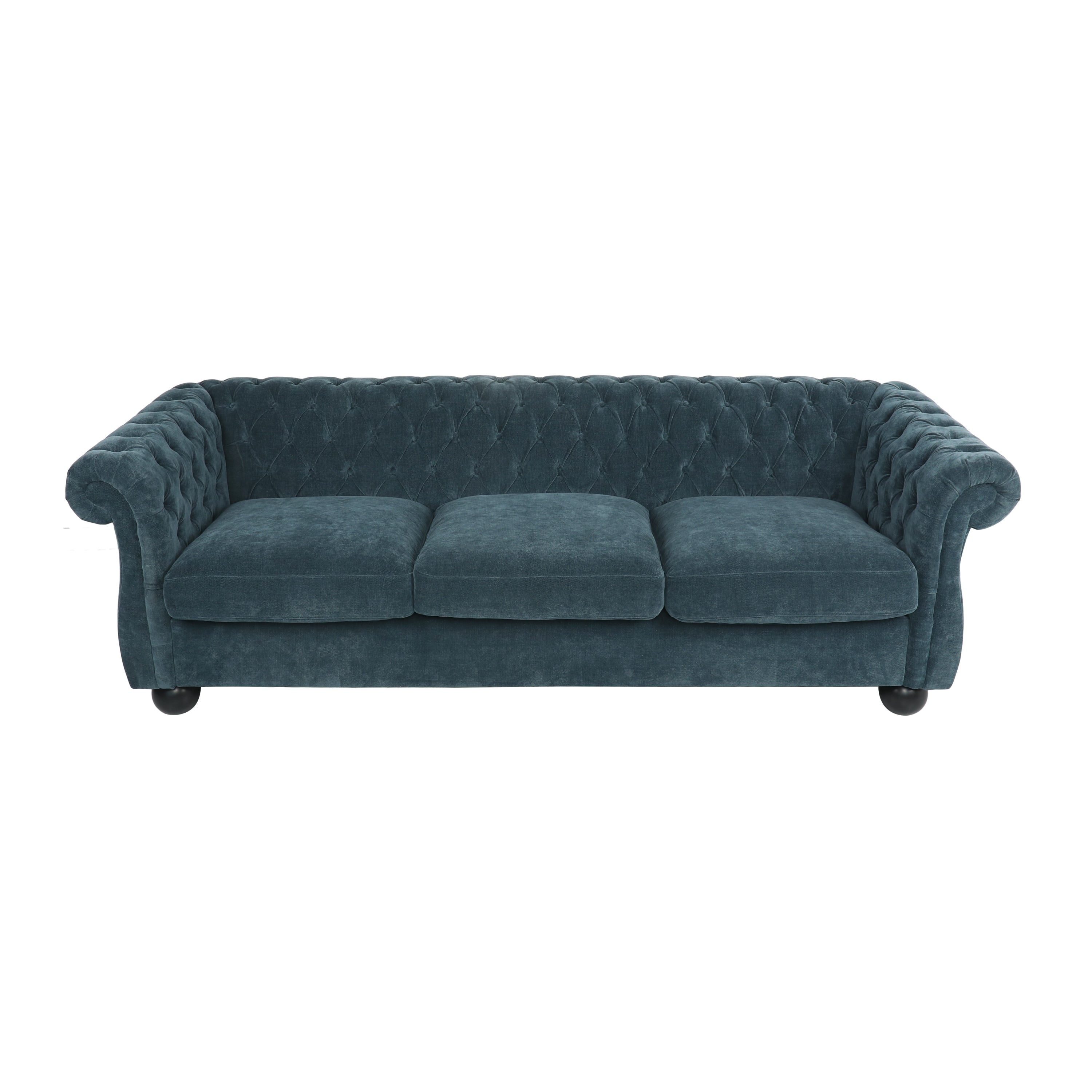 Farhart Tufted 3 Seater Sofa by Christopher Knight Home