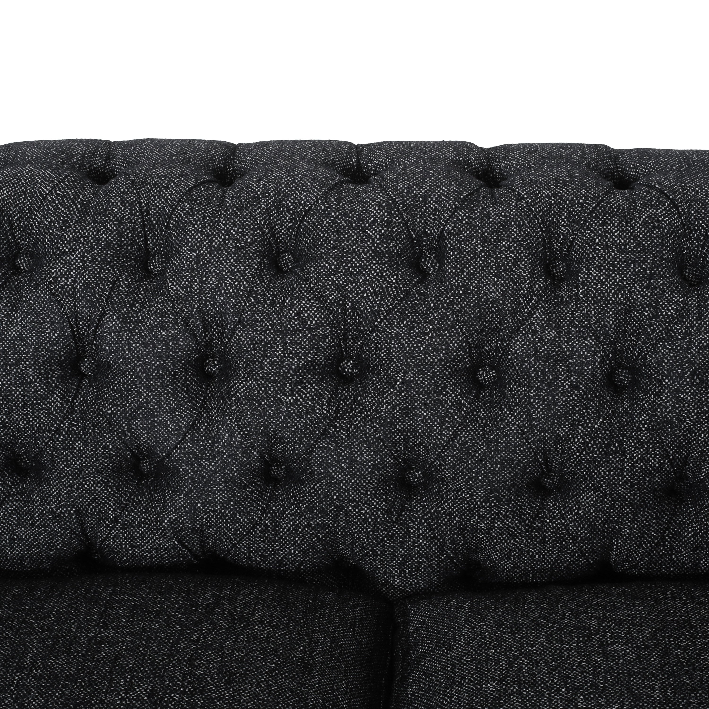 Farhart Tufted 3 Seater Sofa by Christopher Knight Home