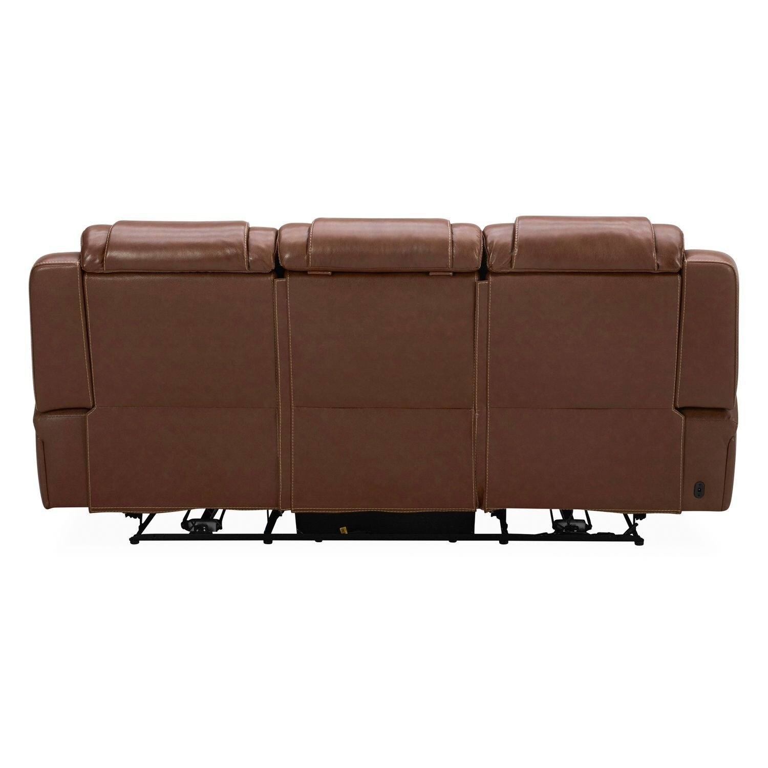 Liberty Furniture Caswell Power Sofa Chestnut Leather - Width 91 x Depthc40 x Height 42