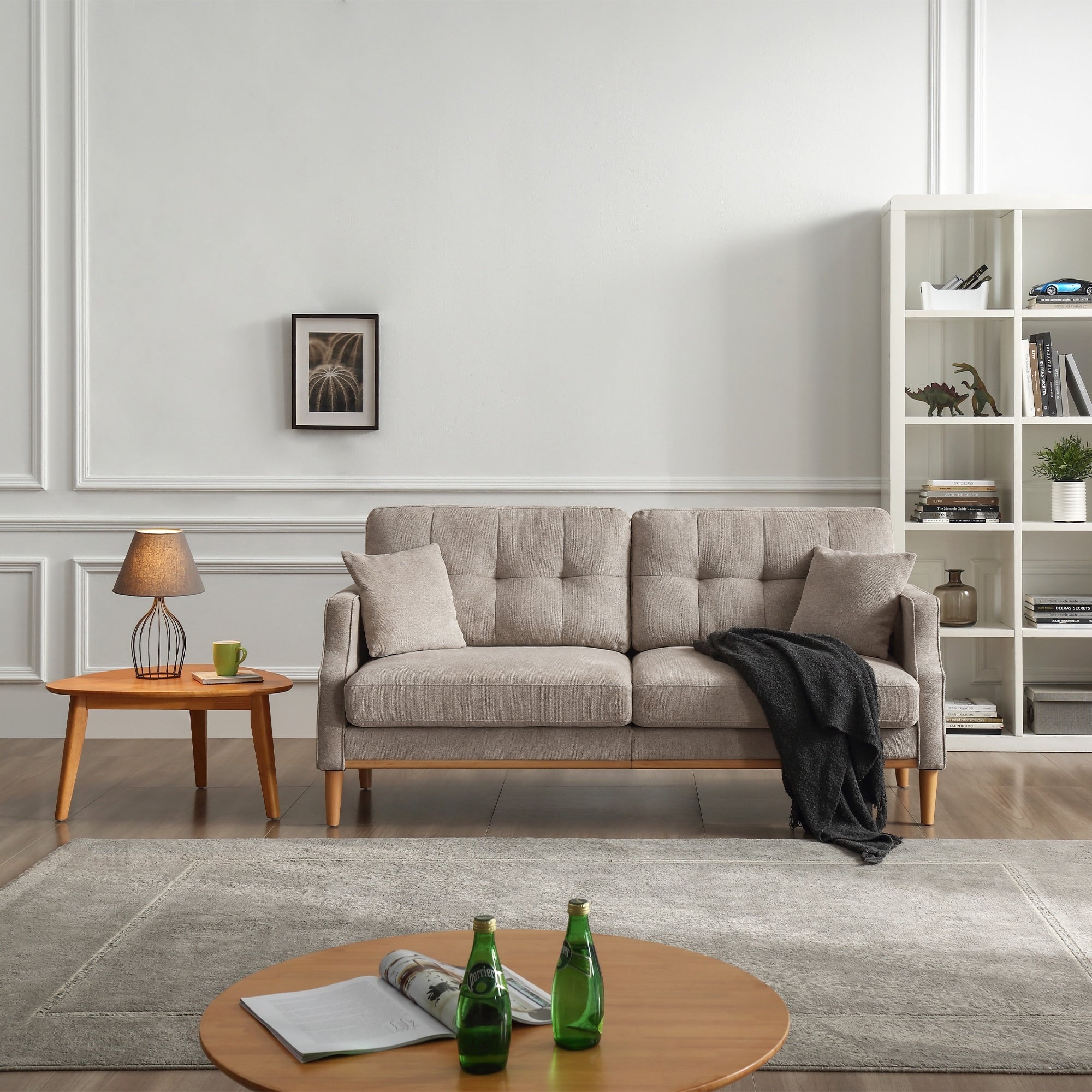 Living Space Waterproof Fabric 3-Seater Sofa with USB Charge Port
