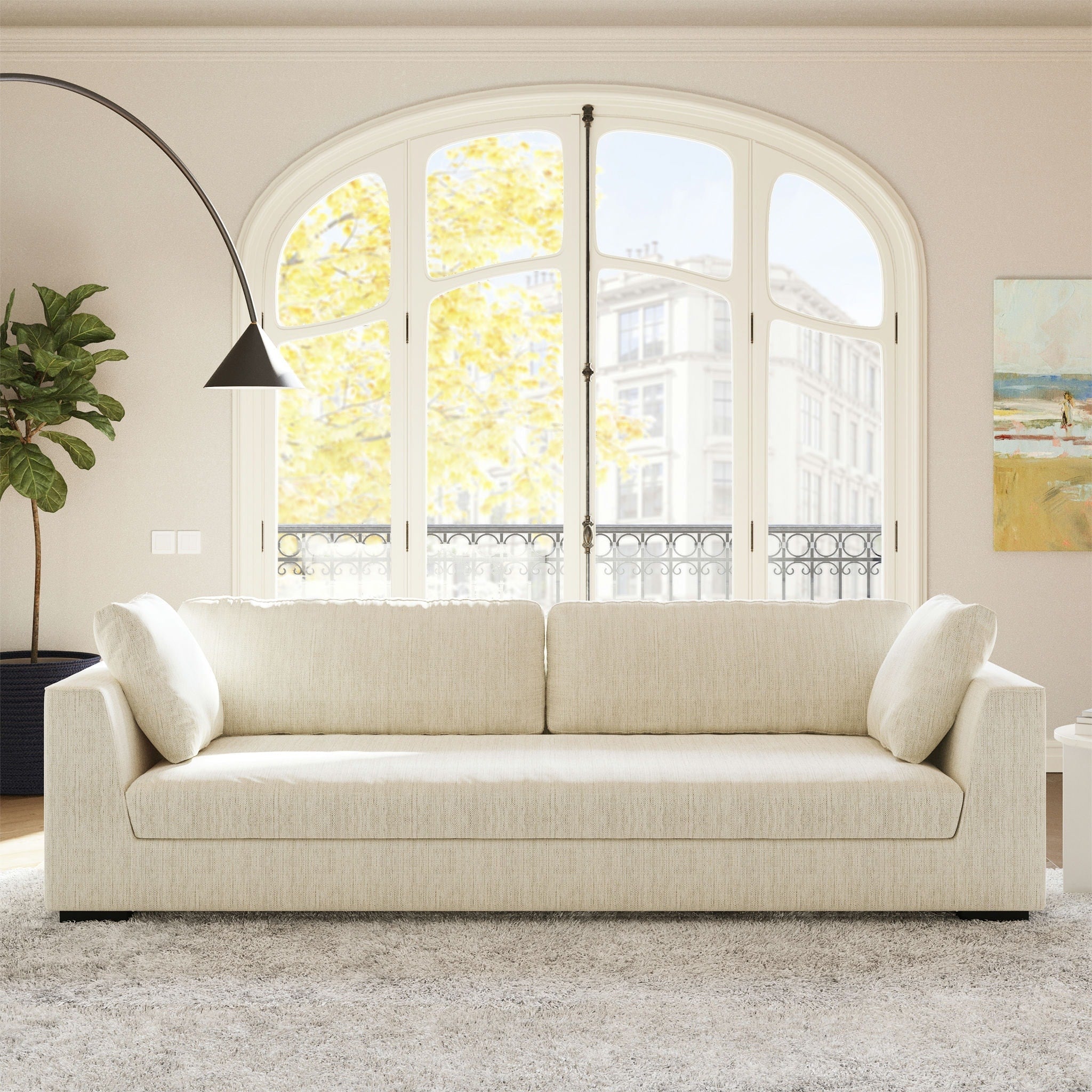 Poly & Bark Fabric Capri 99 Sofa - Performance Fabric (Stain and Spill Resistant)