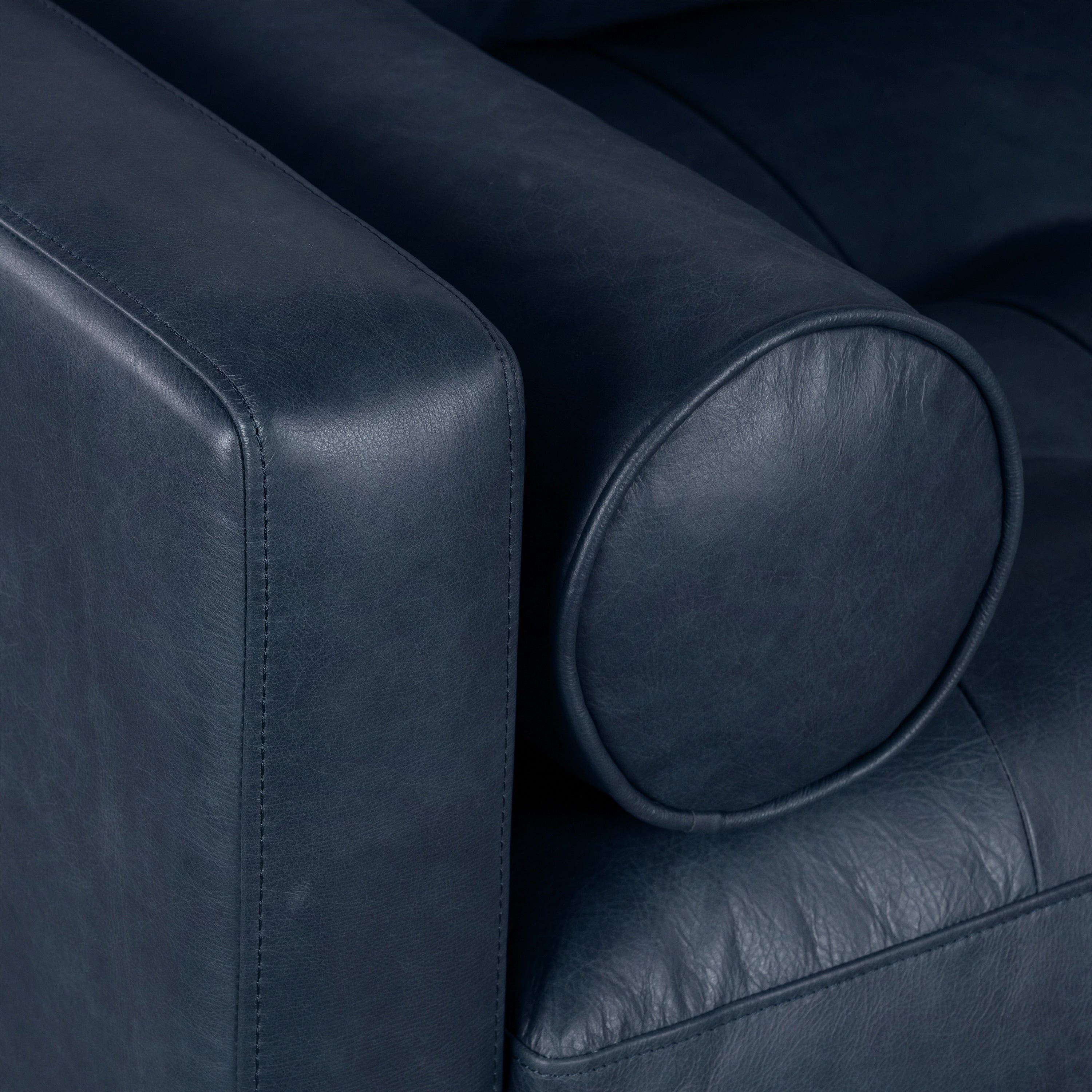 Poly & Bark Napa 72 Apartment Sofa - Full Grain Genuine Italian Leather