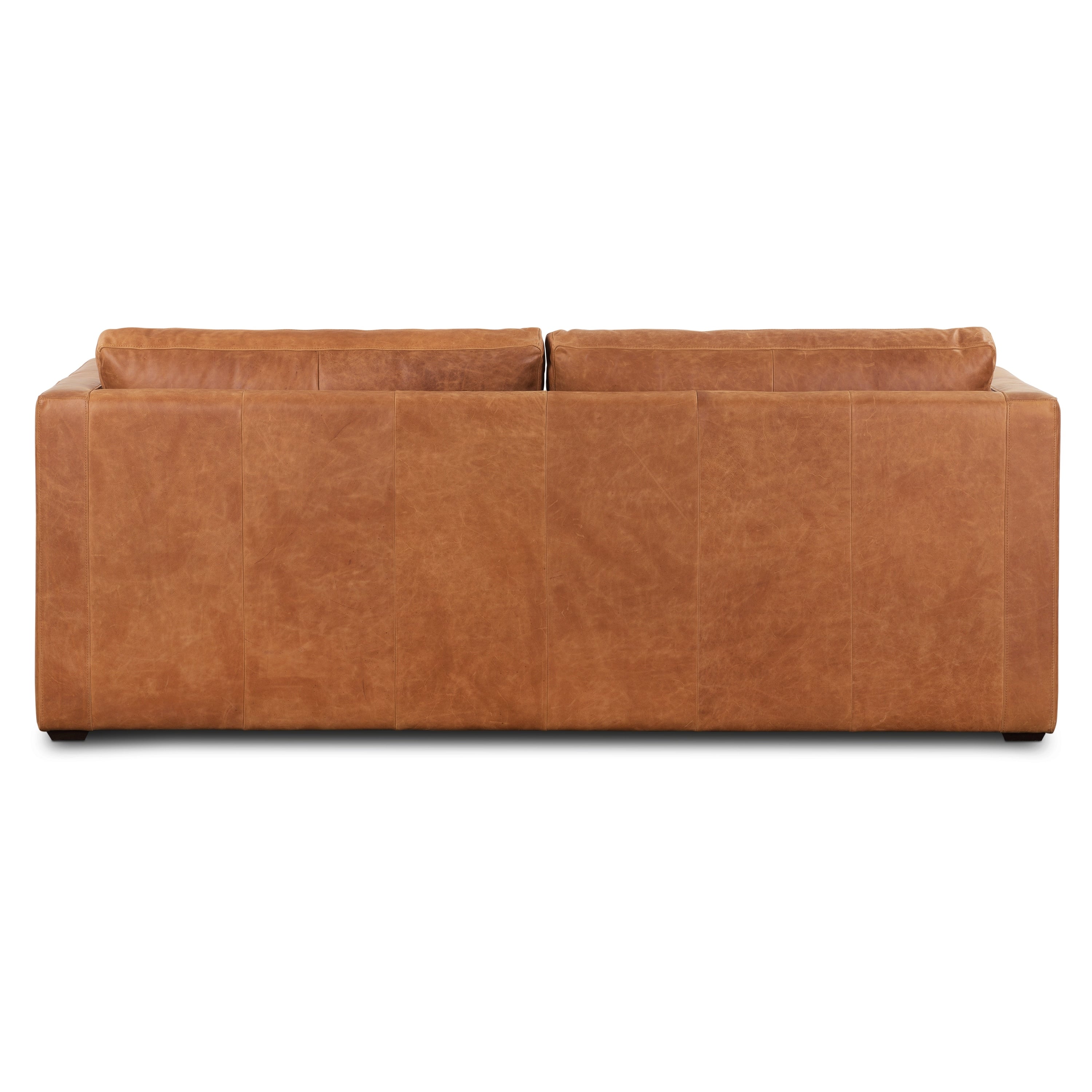 Poly & Bark Napa 82 Leather Pull-Out Convertible Sleeper Sofa - Full Grain Genuine Italian Leather