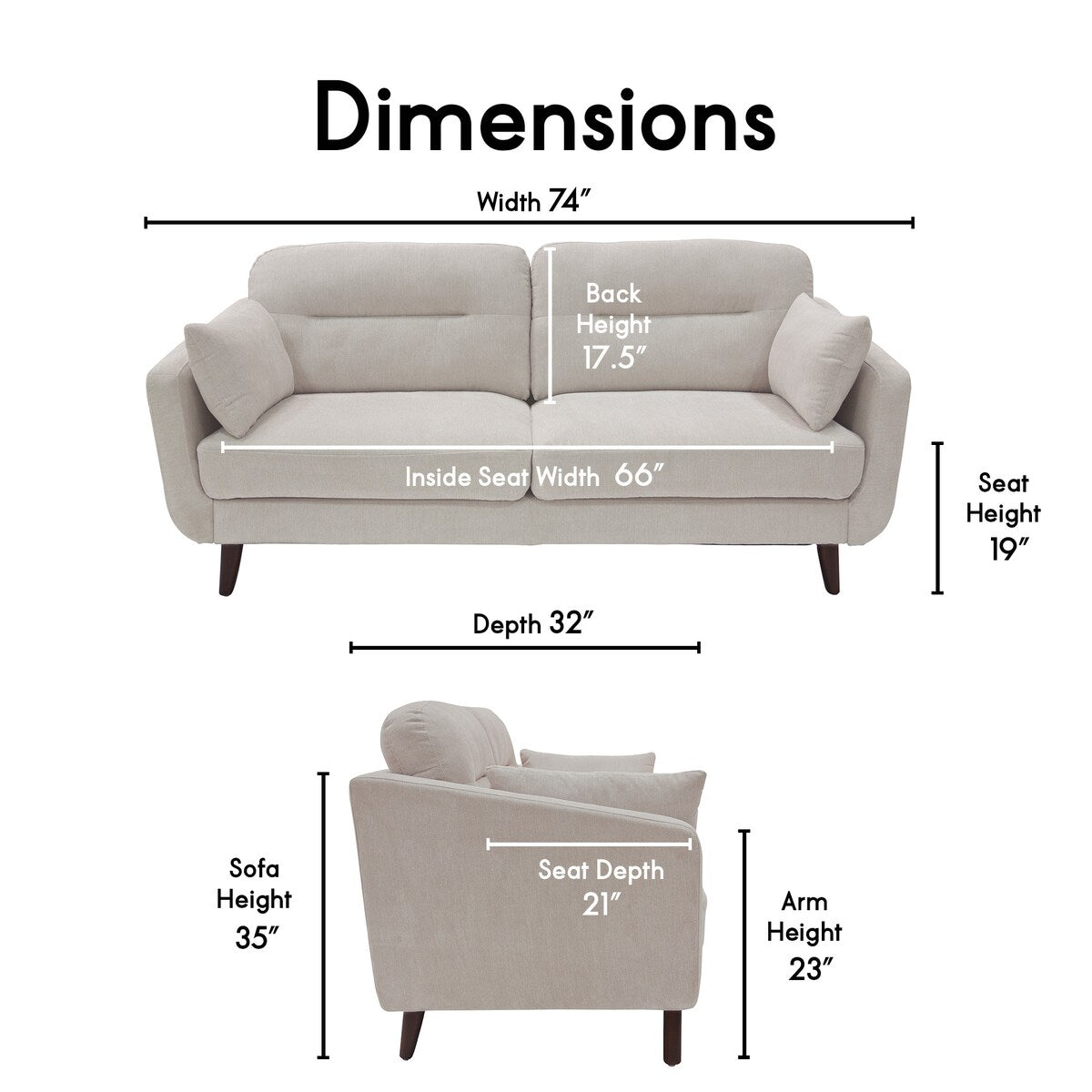 Serta Sierra Collection 73 Sofa