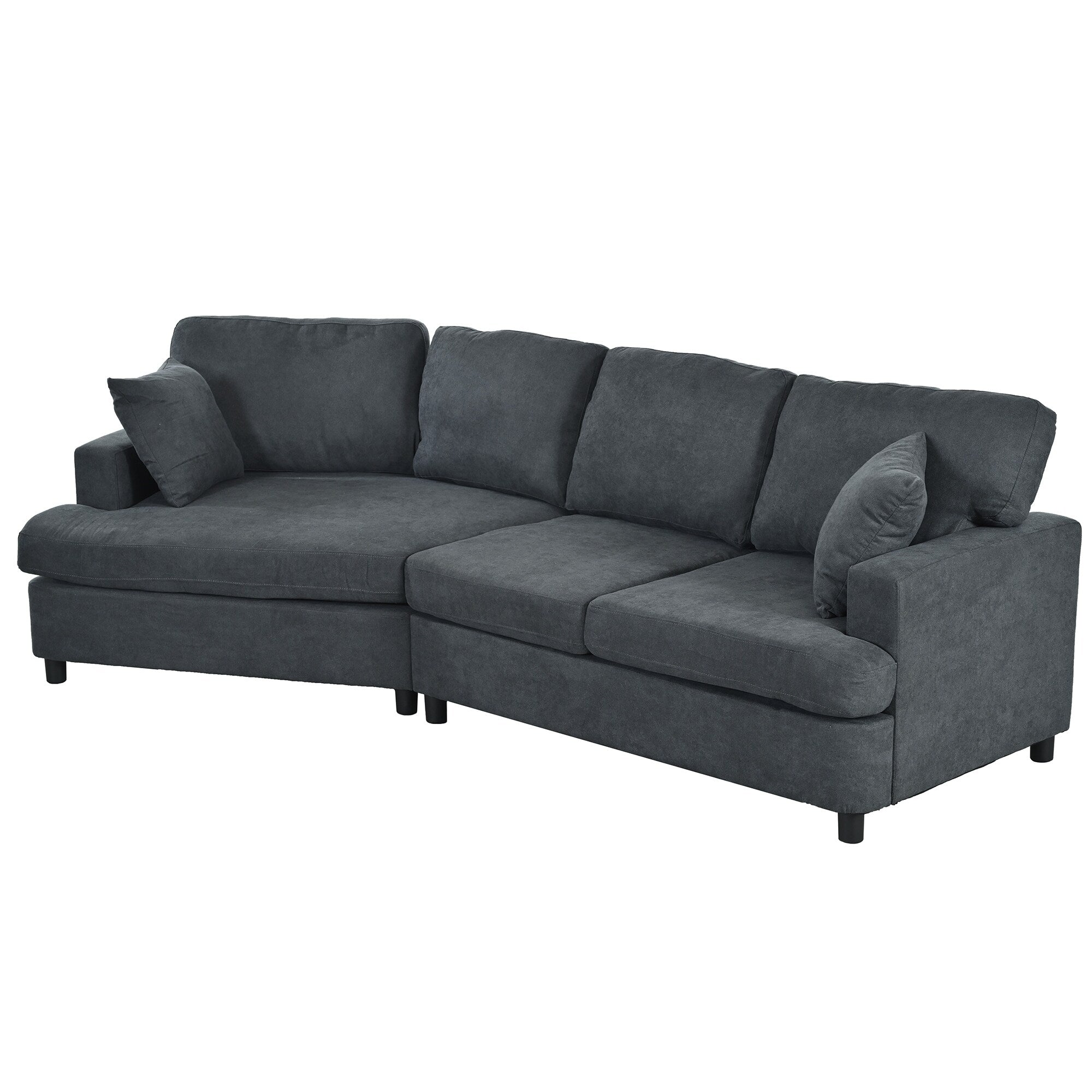 Sofa with Removable Back and Seat Cushions and 2 pillows
