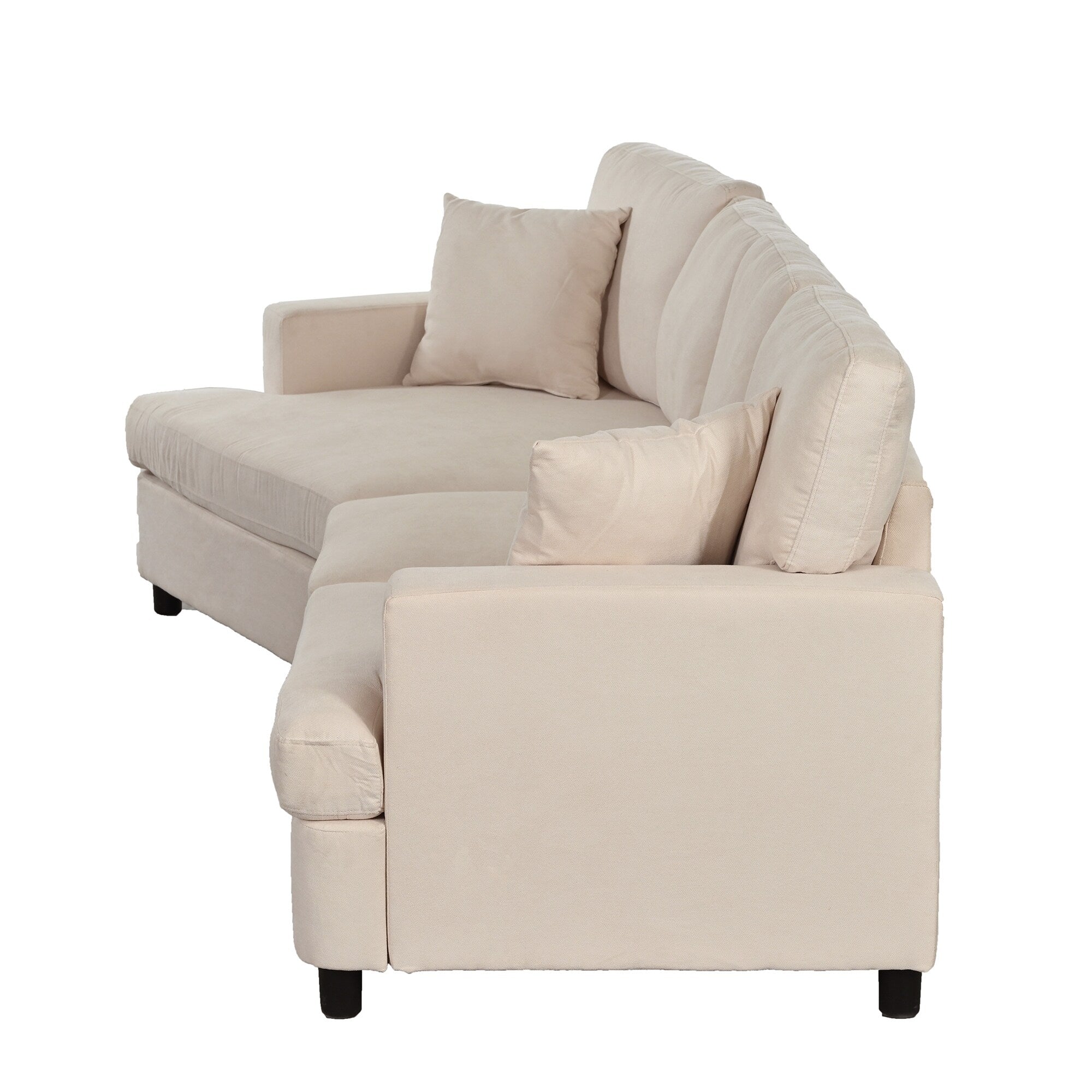 Sofa with Removable Back and Seat Cushions and 2 pillows