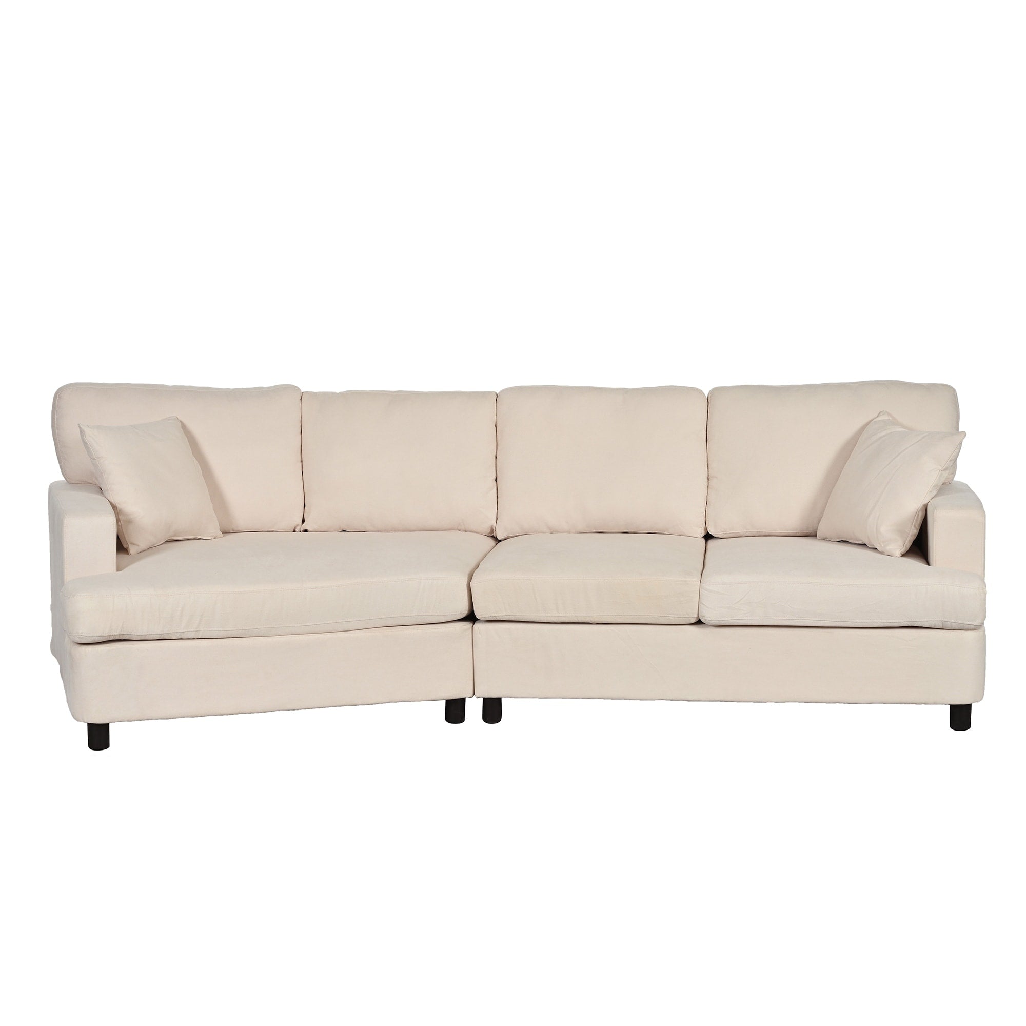 Sofa with Removable Back and Seat Cushions and 2 pillows