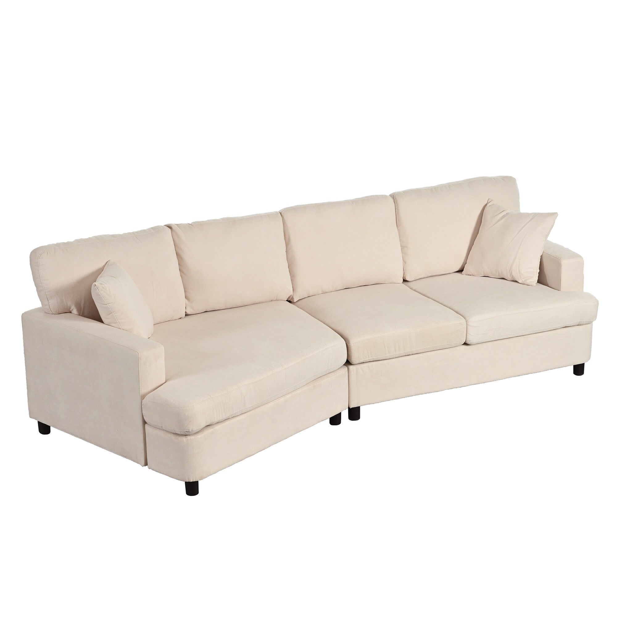Sofa with Removable Back and Seat Cushions and 2 pillows