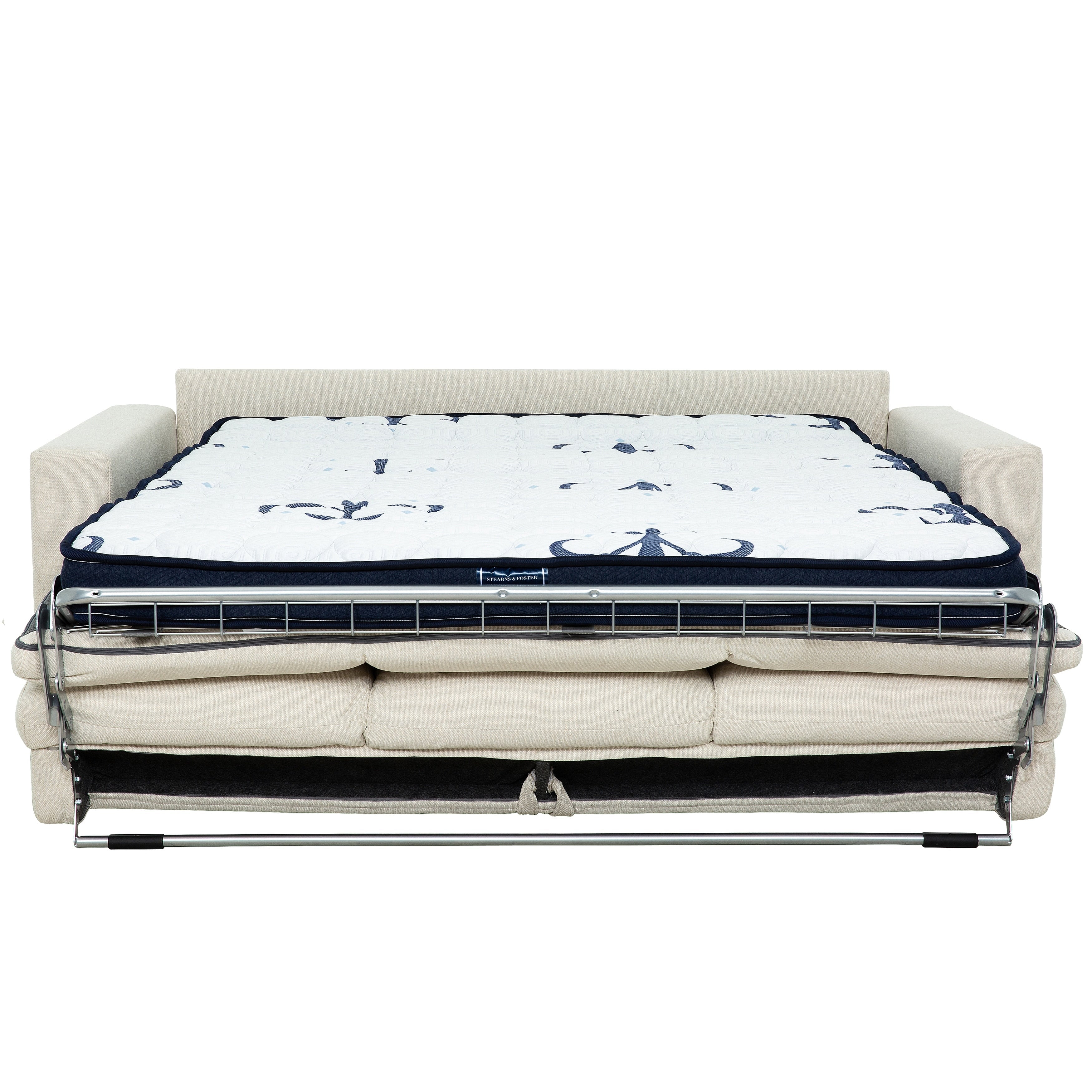 Stearns & FosterÂ® Paolo 82 in. Queen Sleeper Sofa with 5in Memory Foam Mattress
