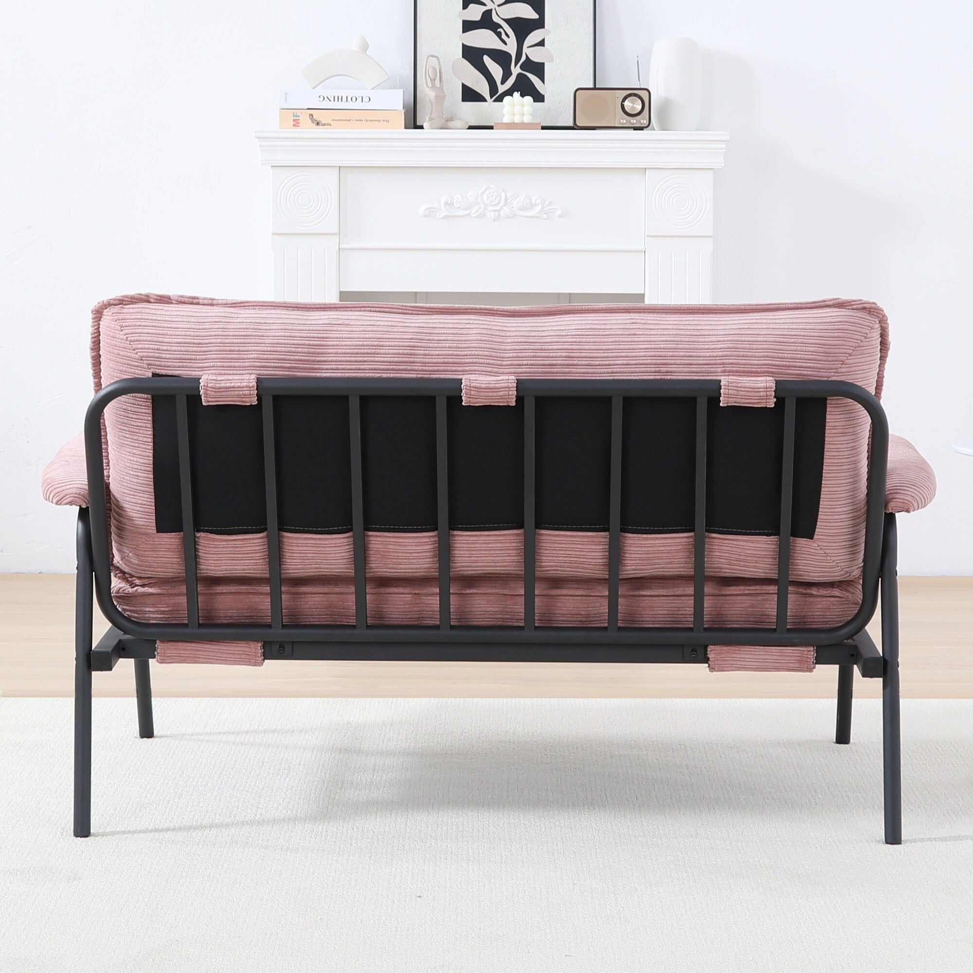 ompact 53 Inch Sofa 2-Seater with Metal Frame Modern Design Ideal for Small Spaces